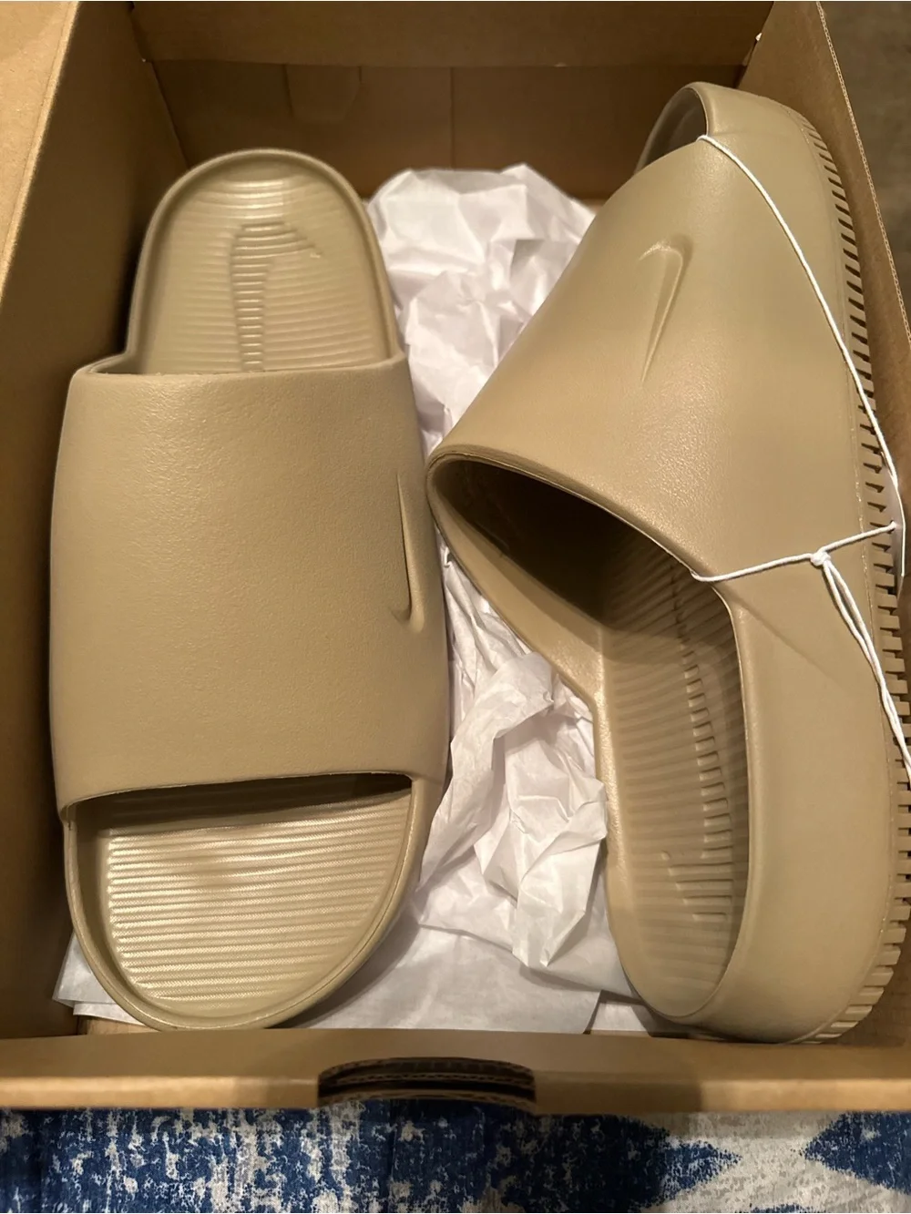 NEW Nike Calm Slide Tan (men 13 women 14)